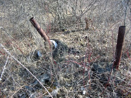 Zilwaukee Speedway - Racing Remnants Photo From Water Winter Wonderland (newer photo)